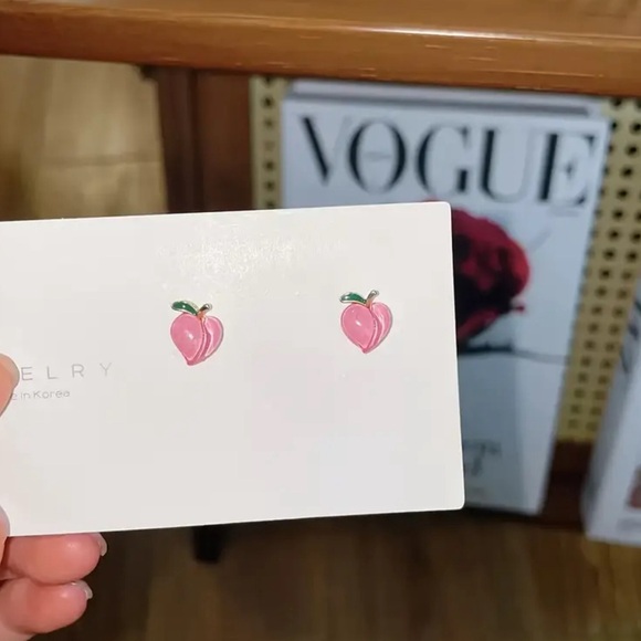 Peach Earrings - Picture 7 of 7